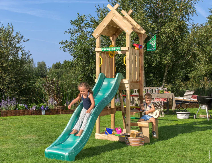 Jungle Totem | Wooden climbing frame with slide & picnic table Jungle Totem | Wooden climbing frame with slide & picnic table