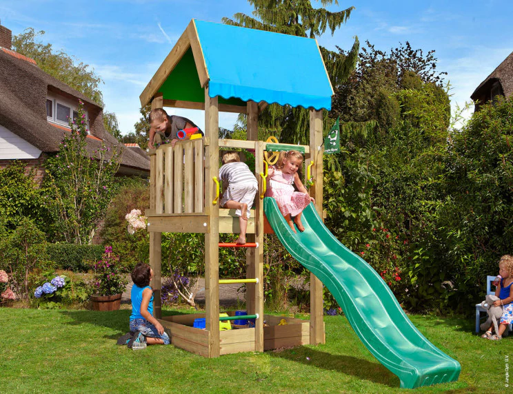 Jungle Home | Wooden climbing frame with slide Jungle Home | Wooden climbing frame with slide