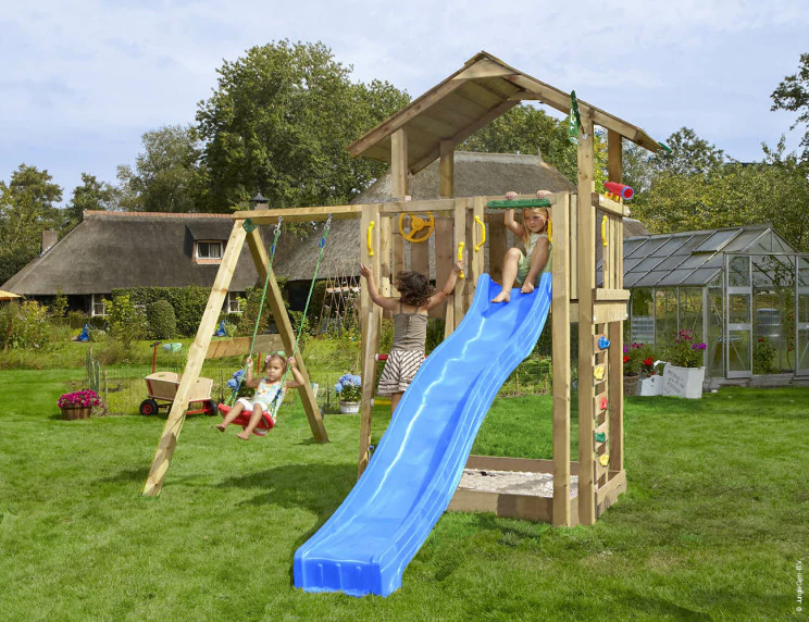 Jungle Chalet | Wooden climbing frame with swing Jungle Chalet | Wooden climbing frame with swing