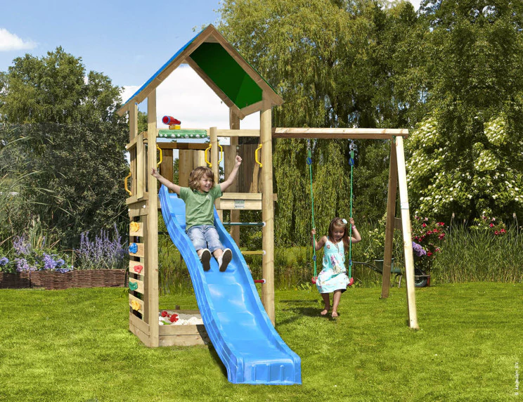 Jungle Lodge | Wooden climbing frame with swing Jungle Lodge | Wooden climbing frame with swing