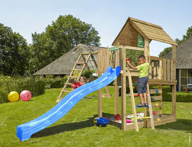 Jungle Cubby | Wooden climbing frame with swing & climbing net Jungle Cubby | Wooden climbing frame with swing & climbing net