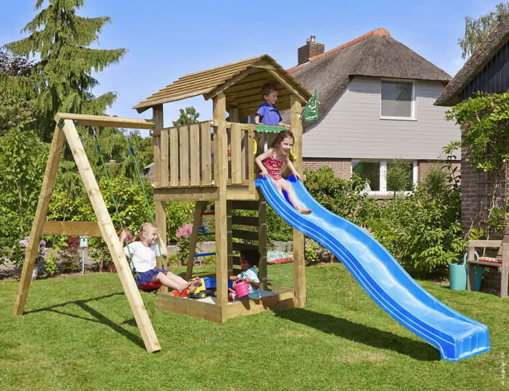 Jungle Cottage | Wooden climbing frame with swing Jungle Cottage | Wooden climbing frame with swing
