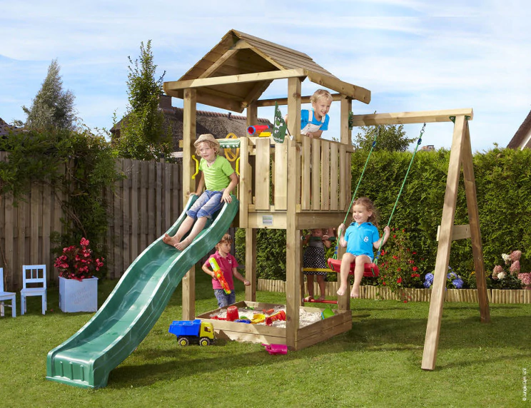 Jungle House | Wooden climbing frame with swing Jungle House | Wooden climbing frame with swing