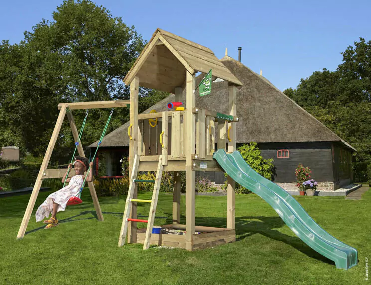 Jungle Club | Wooden climbing frame with swing Jungle Club | Wooden climbing frame with swing
