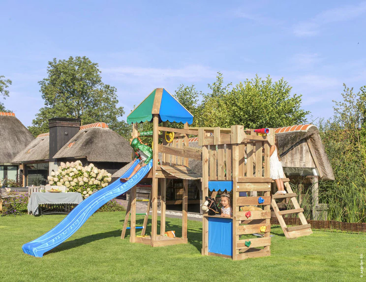 Jungle Explorer | Wooden climbing frame with swing & climbing net Jungle Explorer | Wooden climbing frame with swing & climbing net