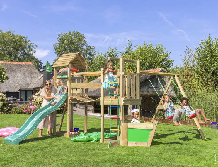 Jungle Voyager | Wooden climbing frame with double swing Jungle Voyager | Wooden climbing frame with double swing