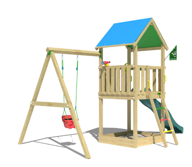 Jungle Tango Babyswing | Wooden climbing frame with swing Jungle Tango Babyswing | Wooden climbing frame with swing