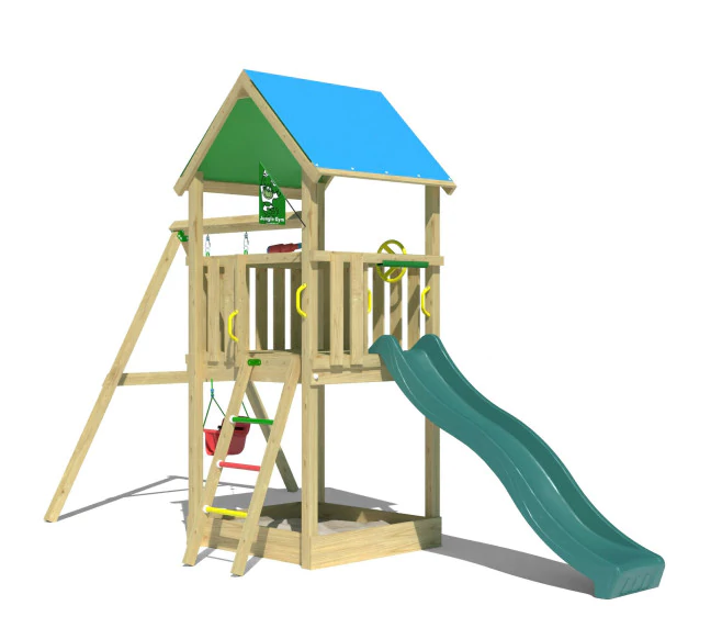 Jungle Tango Babyswing | Wooden climbing frame with swing Jungle Tango Babyswing | Wooden climbing frame with swing