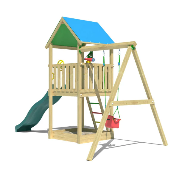 Jungle Tango Babyswing | Wooden climbing frame with swing Jungle Tango Babyswing | Wooden climbing frame with swing