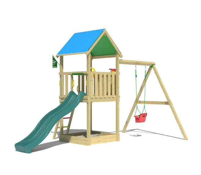 Jungle Tango Babyswing | Wooden climbing frame with swing Jungle Tango Babyswing | Wooden climbing frame with swing