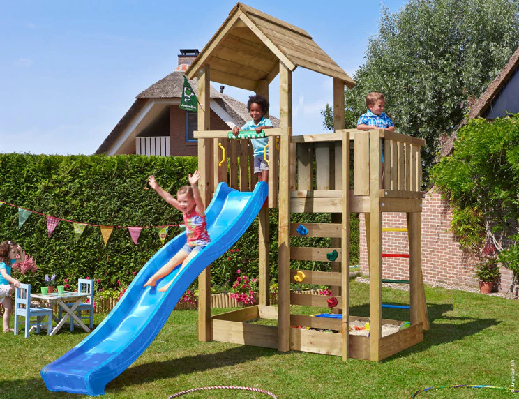 Jungle Mansion | Wooden climbing frame with slide Jungle Mansion | Wooden climbing frame with slide