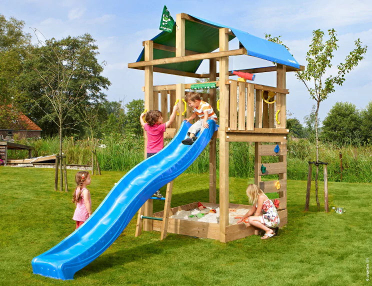 Jungle Fort | Wooden climbing frame with slide Jungle Fort | Wooden climbing frame with slide