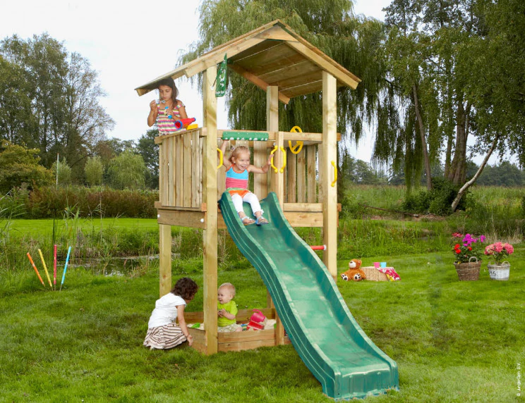 Jungle Casa | Wooden climbing frame with slide Jungle Casa | Wooden climbing frame with slide