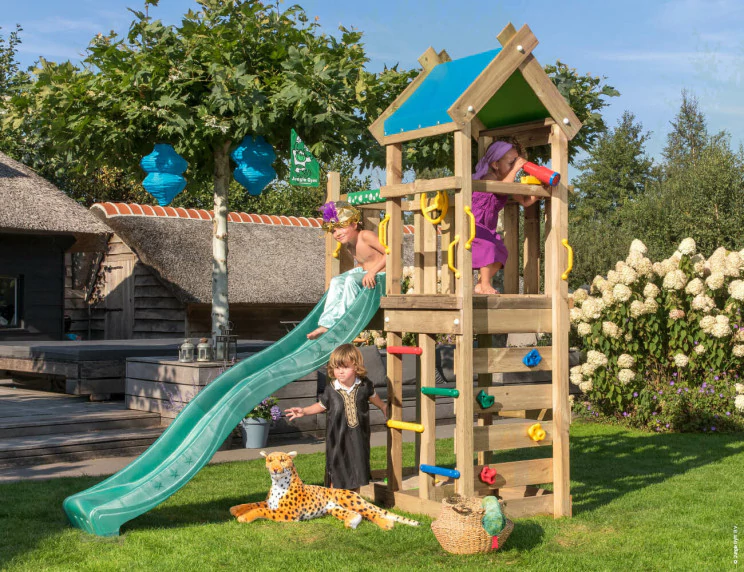 Jungle Nomad | Wooden climbing frame with slide Jungle Nomad | Wooden climbing frame with slide