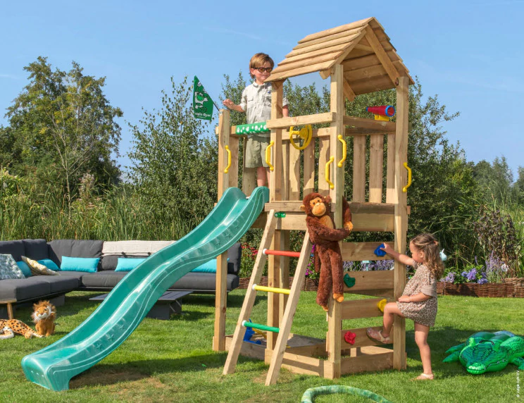 Jungle Safari | Wooden climbing frame with slide Jungle Safari | Wooden climbing frame with slide