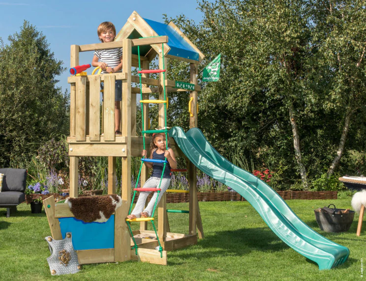 Jungle Viking | Wooden climbing frame with slide Jungle Viking | Wooden climbing frame with slide