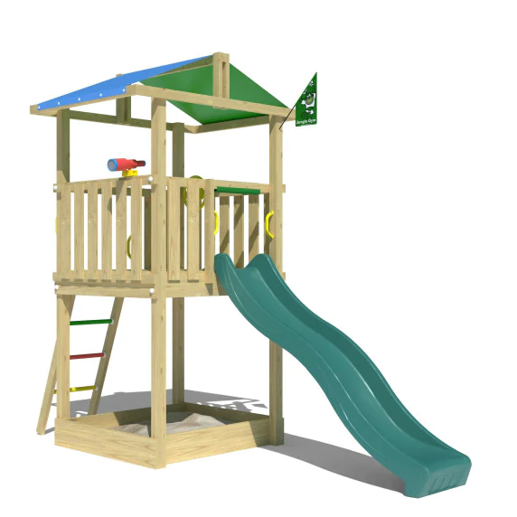 Jungle Hut | Wooden climbing frame with slide Jungle Hut | Wooden climbing frame with slide
