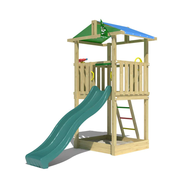 Jungle Hut | Wooden climbing frame with slide Jungle Hut | Wooden climbing frame with slide