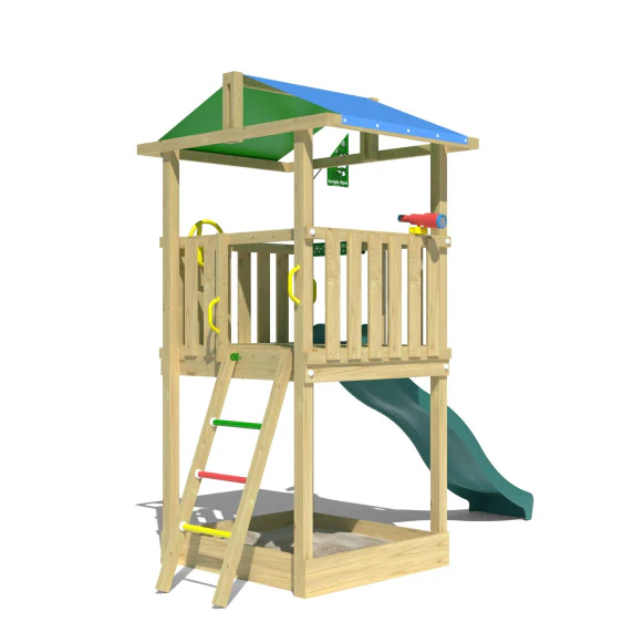 Jungle Hut | Wooden climbing frame with slide Jungle Hut | Wooden climbing frame with slide