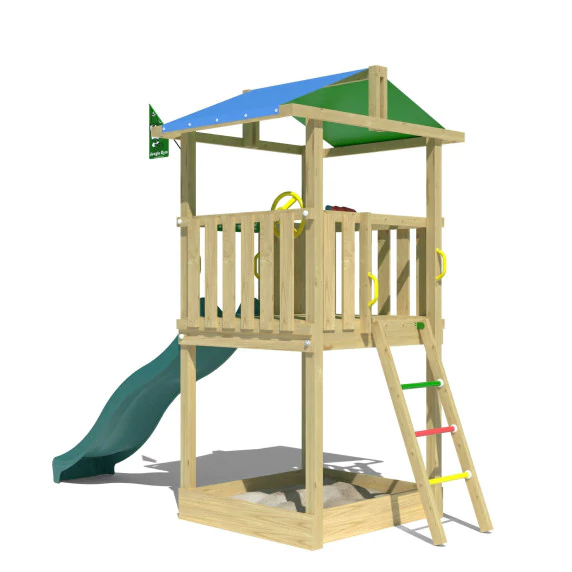 Jungle Hut | Wooden climbing frame with slide Jungle Hut | Wooden climbing frame with slide