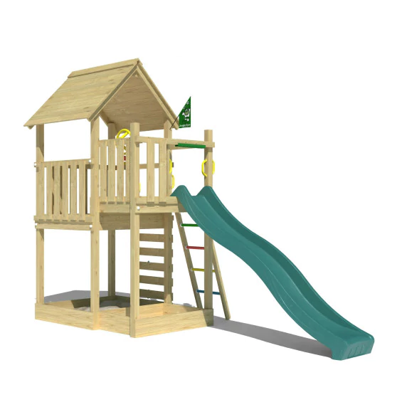 Jungle Cubby | Wooden climbing frame with slide Jungle Cubby | Wooden climbing frame with slide
