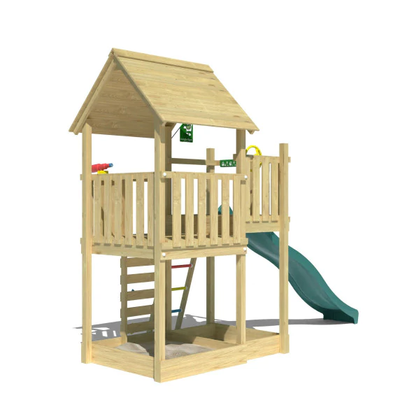 Jungle Cubby | Wooden climbing frame with slide Jungle Cubby | Wooden climbing frame with slide