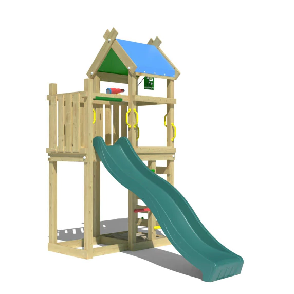 Jungle Nomad | Wooden climbing frame with slide Jungle Nomad | Wooden climbing frame with slide