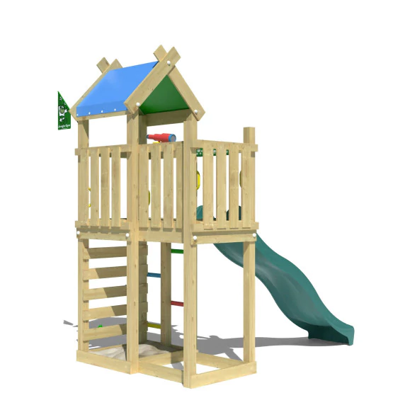 Jungle Nomad | Wooden climbing frame with slide Jungle Nomad | Wooden climbing frame with slide
