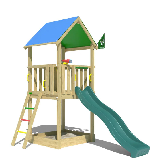Jungle Castle | Wooden climbing frame with slide Jungle Castle | Wooden climbing frame with slide