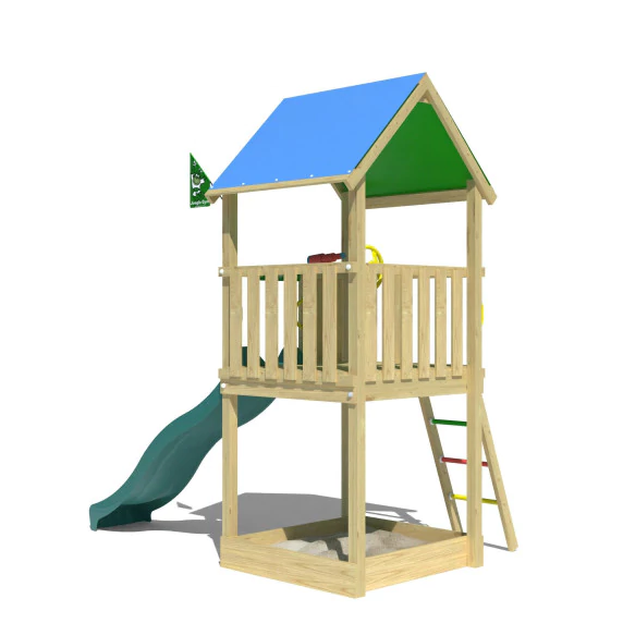 Jungle Castle | Wooden climbing frame with slide Jungle Castle | Wooden climbing frame with slide