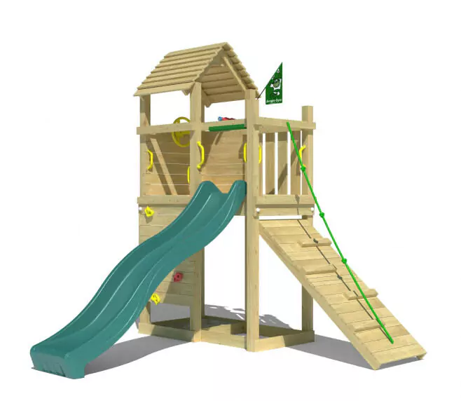 Jungle Roamer | Wooden climbing frame with slide Jungle Roamer | Wooden climbing frame with slide