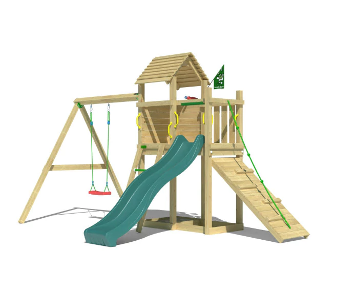 Jungle Cove | Tower playhouse with swing Jungle Cove | Tower playhouse with swing