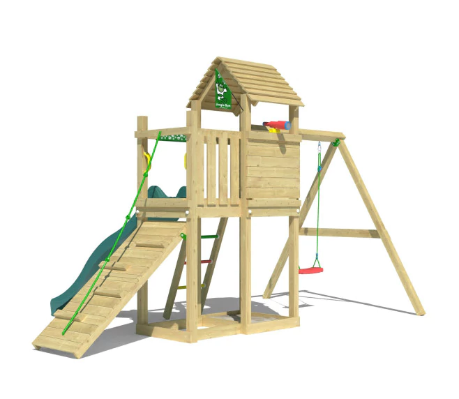Jungle Cove | Tower playhouse with swing Jungle Cove | Tower playhouse with swing