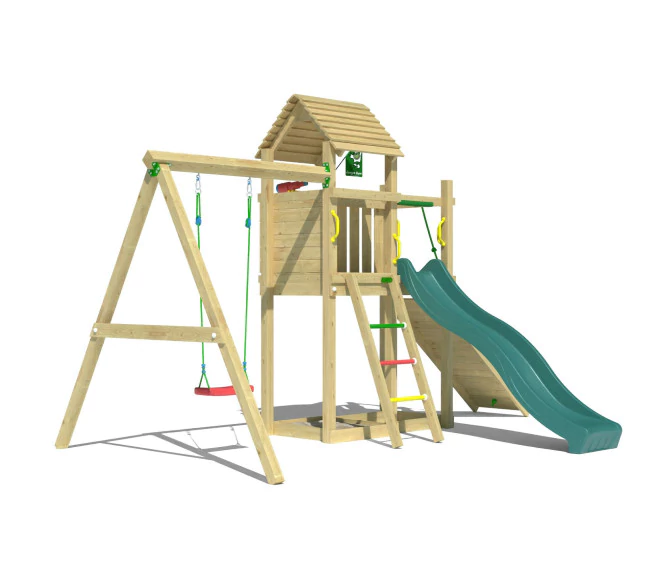 Jungle Cove | Tower playhouse with swing Jungle Cove | Tower playhouse with swing
