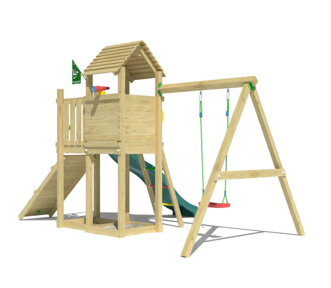 Jungle Cove | Tower playhouse with swing Jungle Cove | Tower playhouse with swing