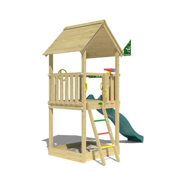 Jungle Club | Wooden climbing frame with slide Jungle Club | Wooden climbing frame with slide