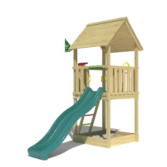 Jungle Club | Wooden climbing frame with slide Jungle Club | Wooden climbing frame with slide