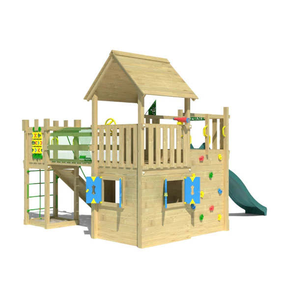 Jungle Olympus | Wooden climbing frame with slide Jungle Olympus | Wooden climbing frame with slide