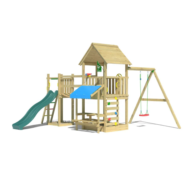 Jungle Bay | Wooden climbing frame with swing Jungle Bay | Wooden climbing frame with swing