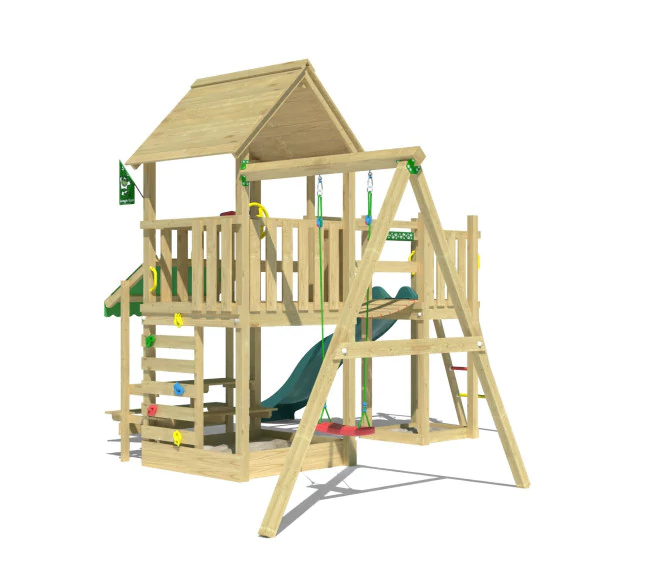Jungle Bay | Wooden climbing frame with swing Jungle Bay | Wooden climbing frame with swing