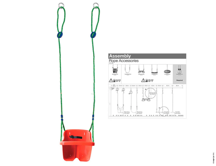 Baby swing kit red Baby swing kit red