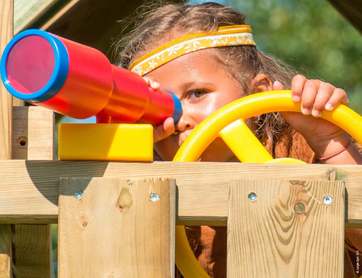 Jungle Palace | Wooden climbing frame with slide Jungle Palace | Wooden climbing frame with slide