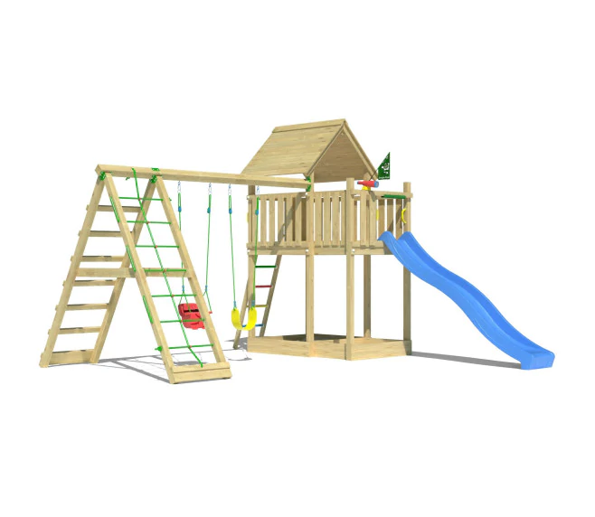 Jungle Canopy | Wooden climbing frame with swings & climbing net Jungle Canopy | Wooden climbing frame with swings & climbing net