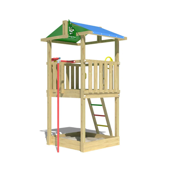 Jungle Hut | Wooden climbing frame with fireman's pole Jungle Hut | Wooden climbing frame with fireman's pole