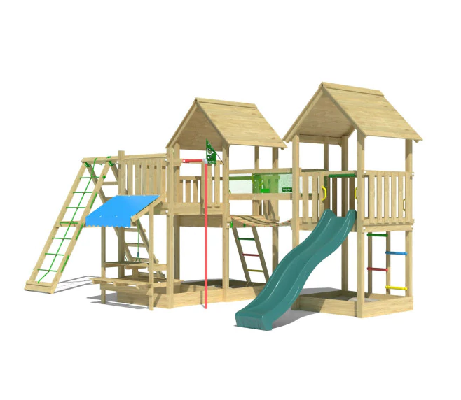 Jungle Luxor | Wooden climbing frame with swing & climbing net Jungle Luxor | Wooden climbing frame with swing & climbing net