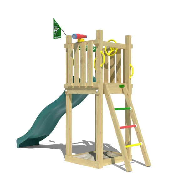 Jungle Tower | Wooden climbing frame with slide Jungle Tower | Wooden climbing frame with slide
