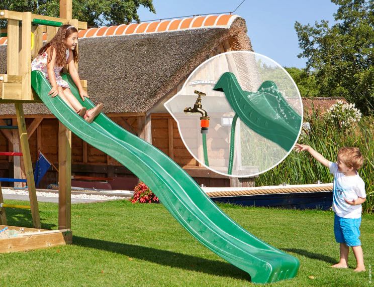 Jungle Cubby | Wooden climbing frame with slide & clatter bridge Jungle Cubby | Wooden climbing frame with slide & clatter bridge