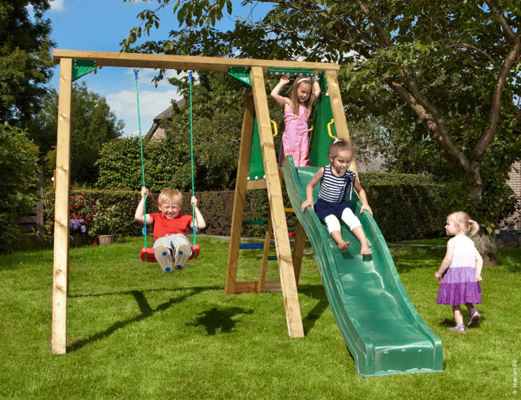 Jungle Peak | Wooden climbing frame with swing Jungle Peak | Wooden climbing frame with swing