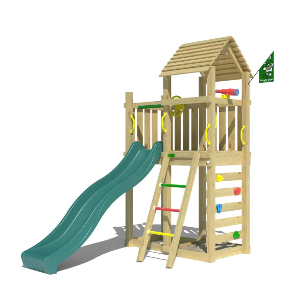 Jungle Safari | Wooden climbing frame with slide Jungle Safari | Wooden climbing frame with slide
