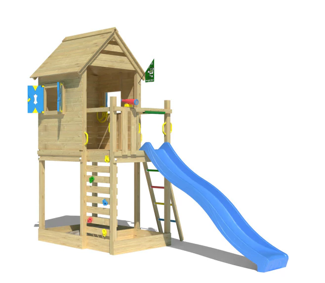 Jungle Oasis | Tower playhouse with slide Jungle Oasis | Tower playhouse with slide